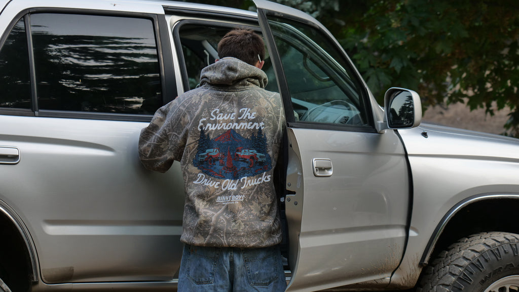 Save the Environment Heavyweight Camo Hoodie